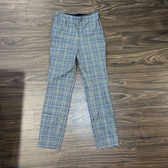 Rag & Bone Simone Slim Fit Grey Plaid Size 2! - Picture 1 of 4
